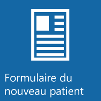 Remplir le formulaire du nouveau patient.